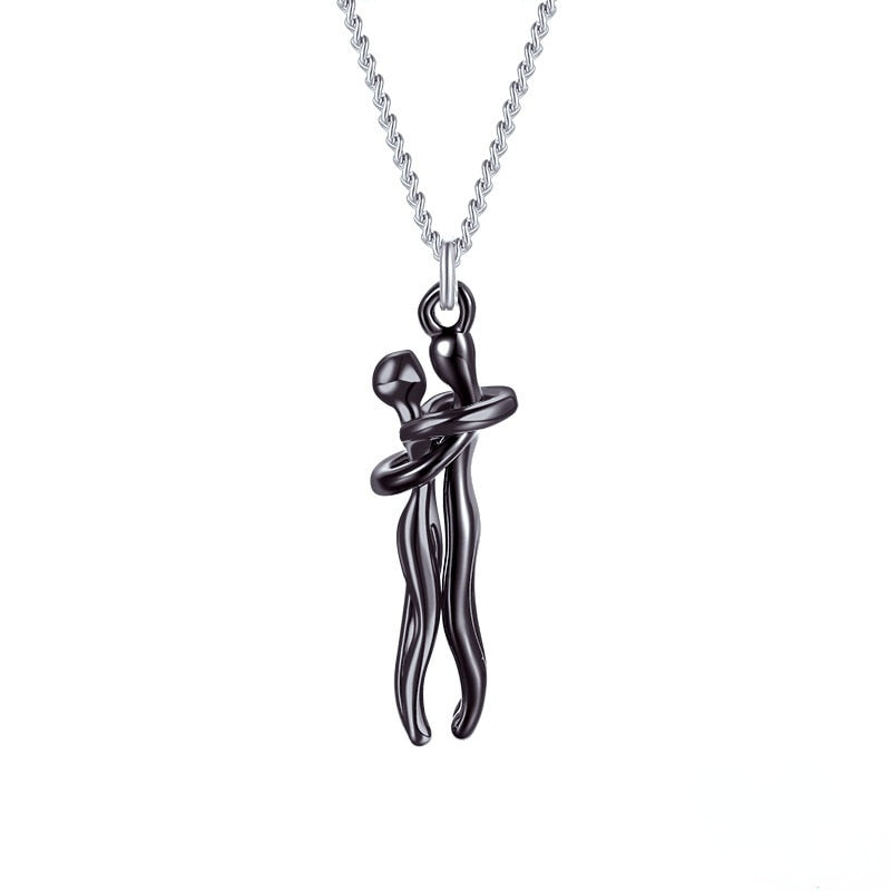 Funki Findz | Necklaces | Unisex Lovers Embrace Hug Necklace