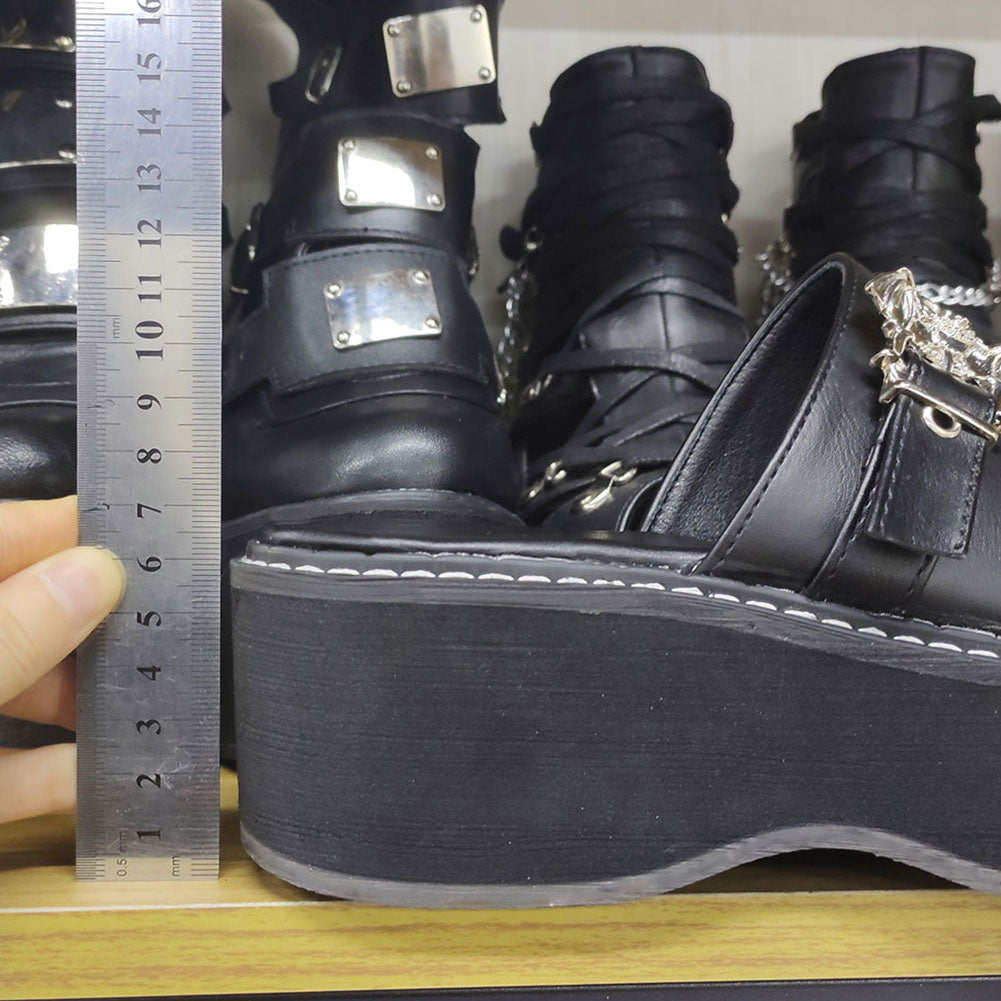 Funki Findz | Shoes | Women's Gothic Platform Wedge Sandals