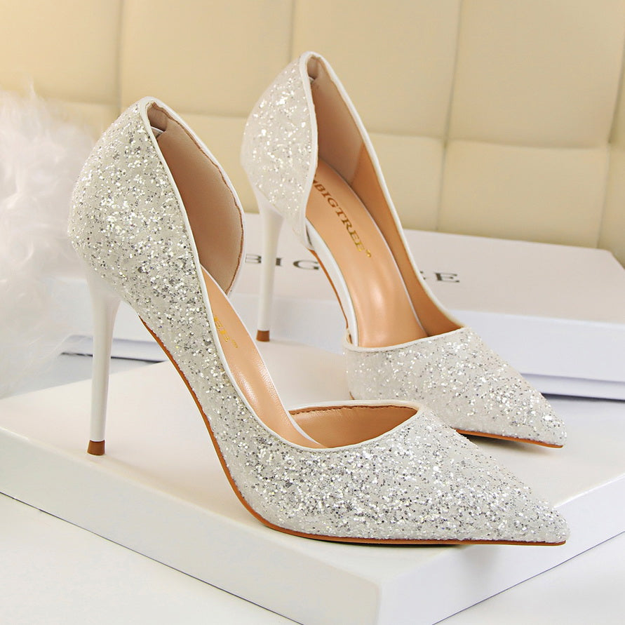 Funki Findz | Shoes | Women's Elegant Glitter Wedding Shoes