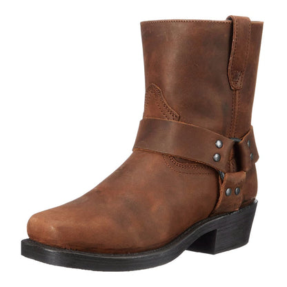 Funki Findz | Boots | Men's Vintage Tan Cowboy Biker Boots