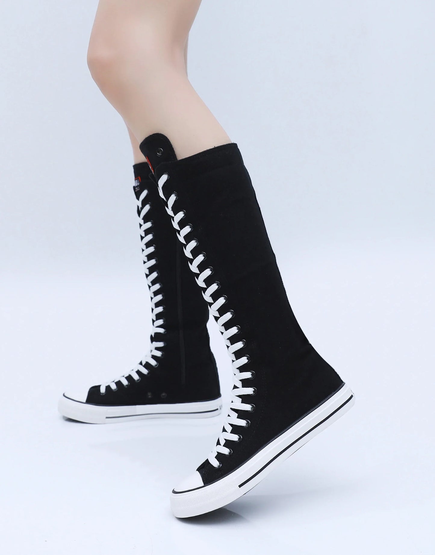 Funki Findz | Boots | Women's High Top Lace Up Canvas Boots