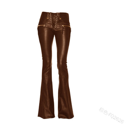 Funki Findz | Pants | Women's Elegant Chic Faux Leather Pants