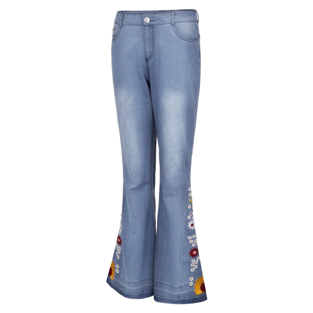 Funki Findz | Pants | Women's Boho Hippy Embroidered Jeans