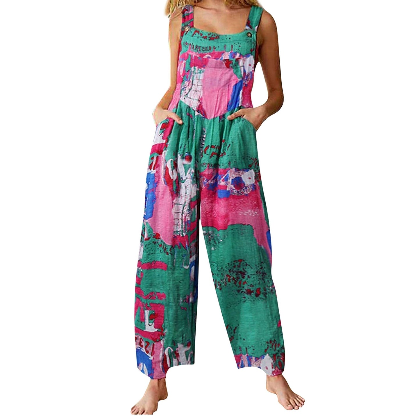 Funki Findz | Pants | Women's Loose Fit Romper | Wide Leg