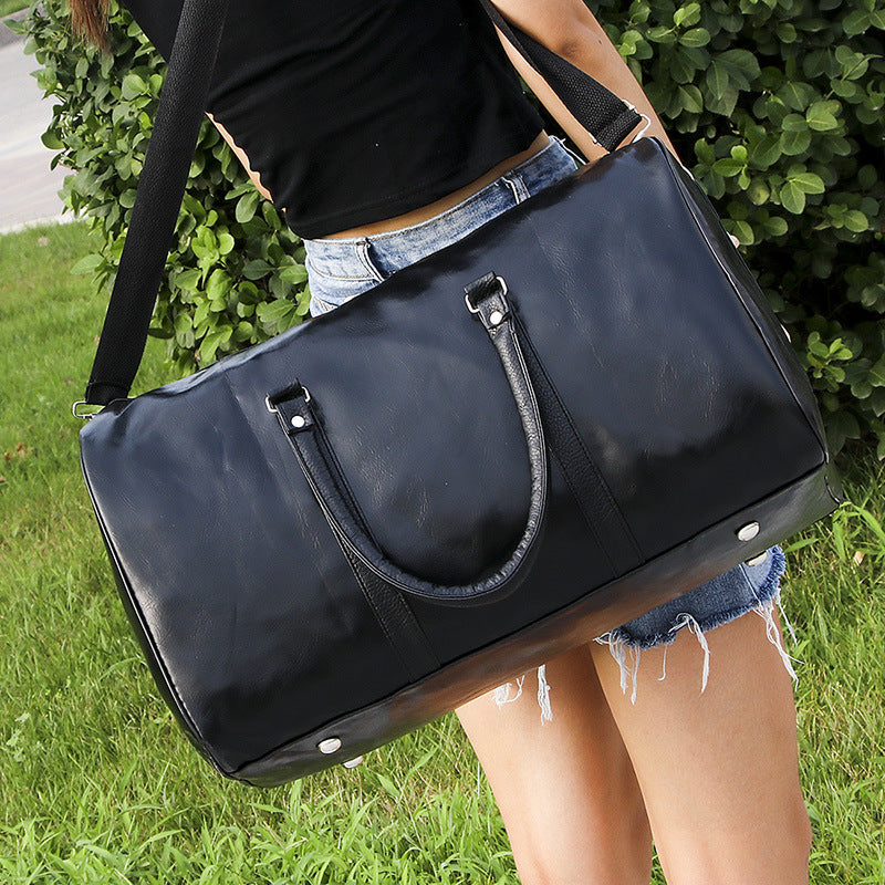 Funki Findz | Bags | Travel Bags | Faux Leather Overnight Bag