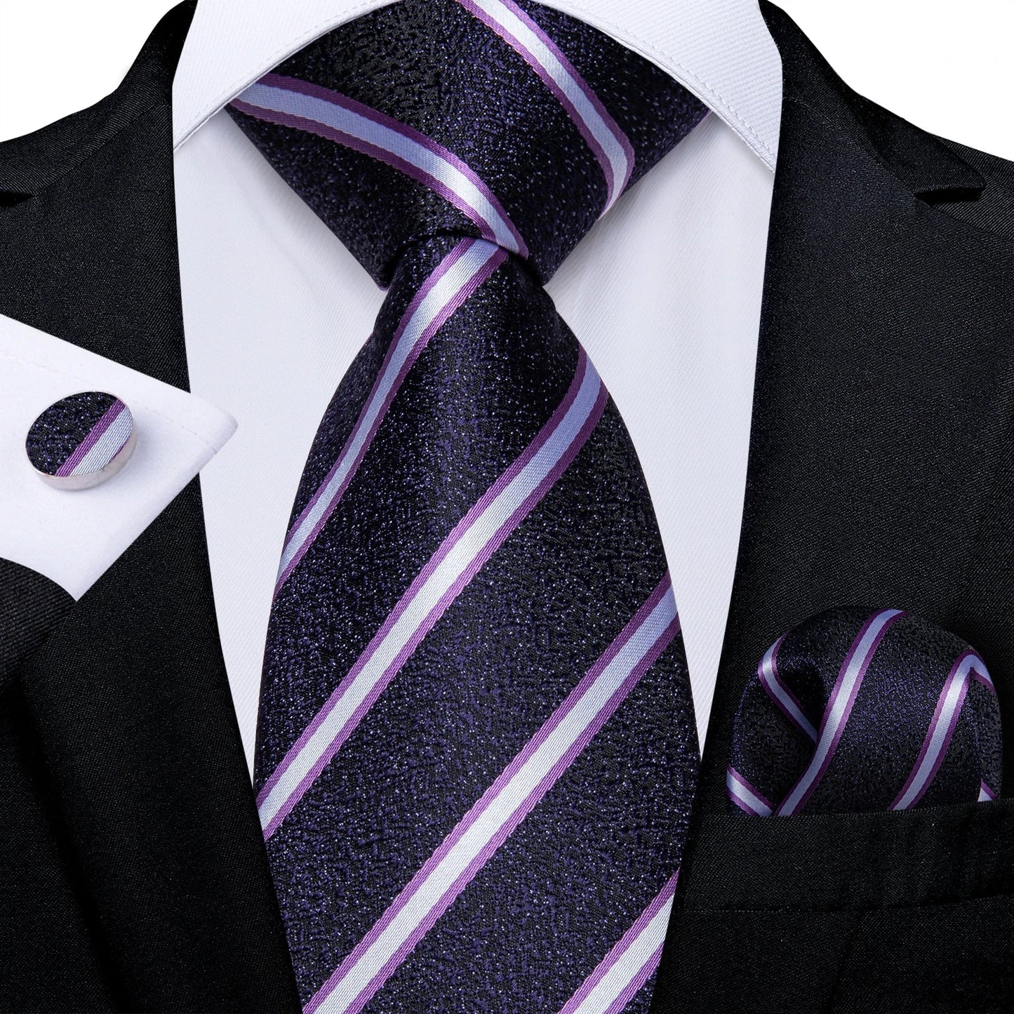 Funki Findz | Neckties | Men's Premium Fashion Silk 3Pcs Tie Set