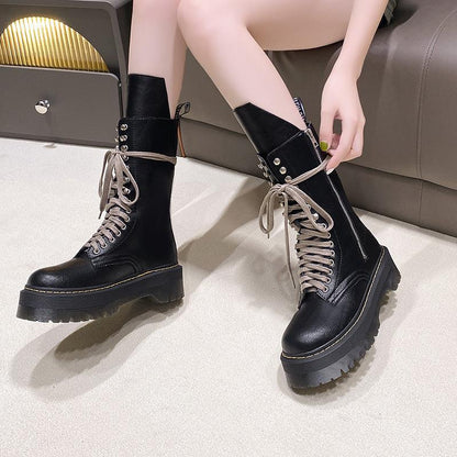 Funki Findz | Boots | Women's Mid Calf Biker Style Punk Boots