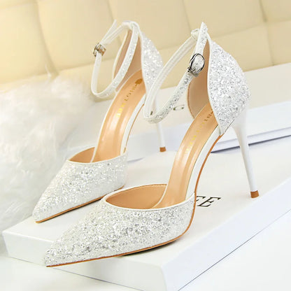 Funki Findz | Shoes | Women's Sparkly Glitter Wedding Sandals