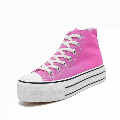 Funki Findz | Boots | Women Canvas LaceUp Thick Sole Sneaker