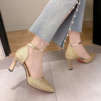 Funki Findz | Shoes | Women's Sparkly Gold Silver Bridal Heels