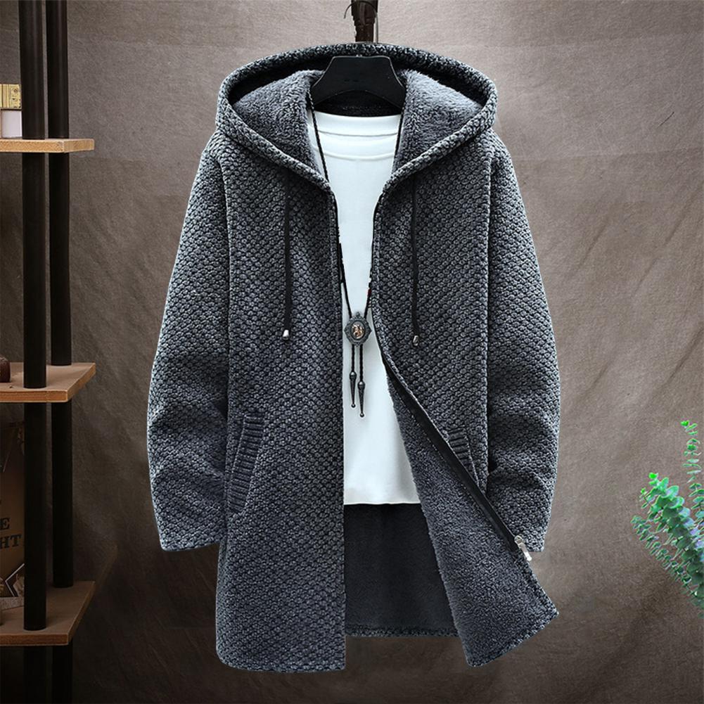 Funki Findz | Jackets | Men's Warm Drawstring Hooded Overcoat
