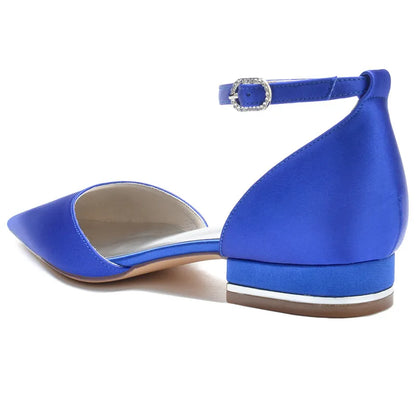 Funki Findz | Shoes | Women's Satin Pointy Toe Wedding Flats