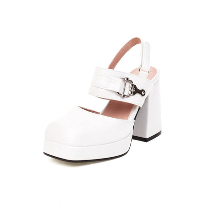 Funki Findz | Shoes | Women's High Stylish Chunky Dress Shoes