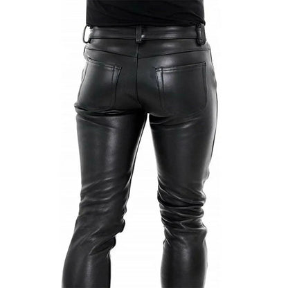 Funki Findz | Pants | Men's Luxury Faux Leather Slim Fit Pants