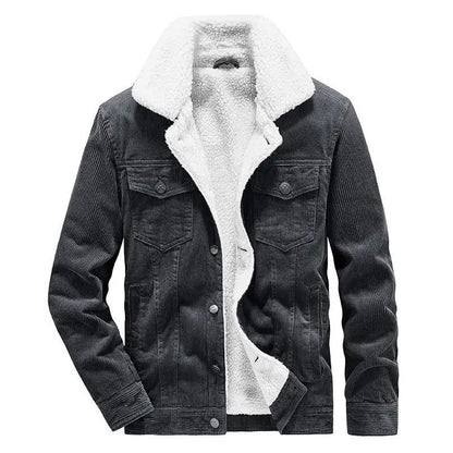 Funki Findz | Jackets | Men's Corduroy Fleece Winter Jacket