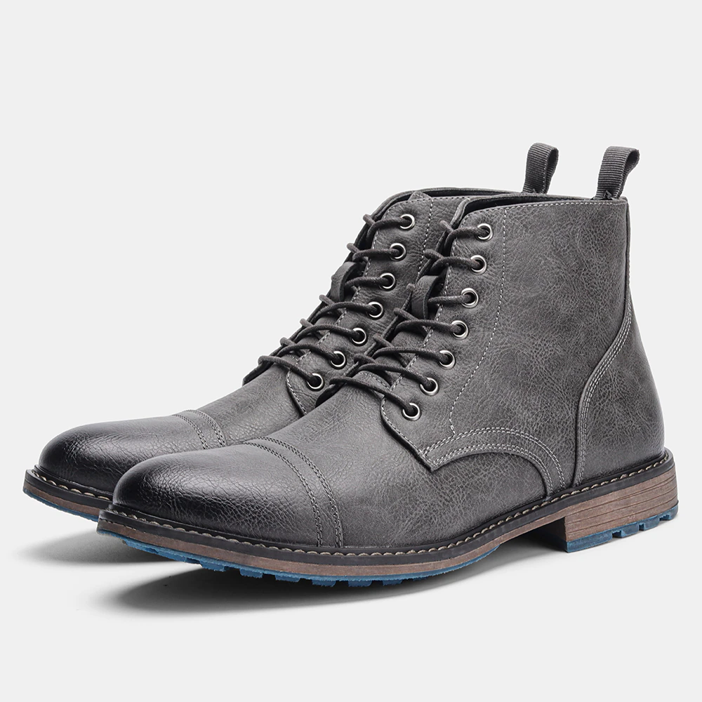 Funki Findz | Boots | Men's Faux Leather Smart Dress Boots