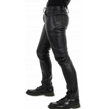 Funki Findz | Pants | Men's Luxury Faux Leather Slim Fit Pants