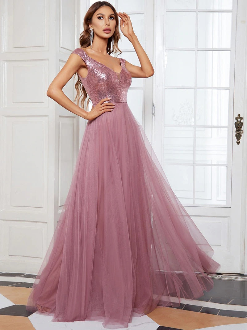 Funki Findz | Dresses | Women's Elegant Long Evening Dress