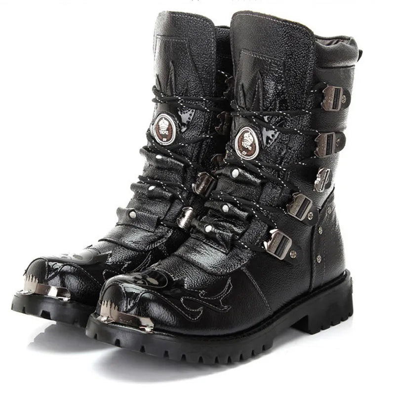 Funki Findz | Boots | Men's Genuine Leather Motorcycle Boots