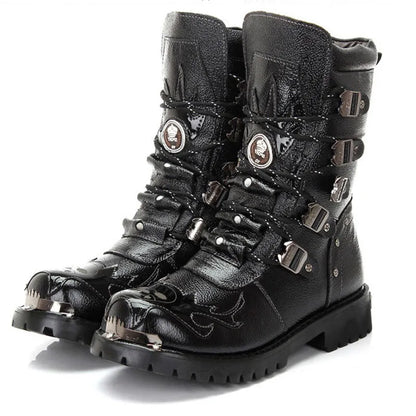 Funki Findz | Boots | Men's Genuine Leather Motorcycle Boots