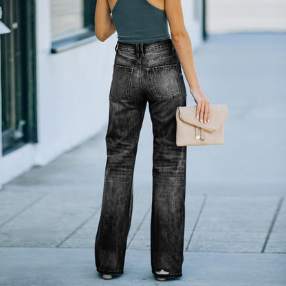 Funki Findz | Pants | Women's High Waist Denim Flared Jeans