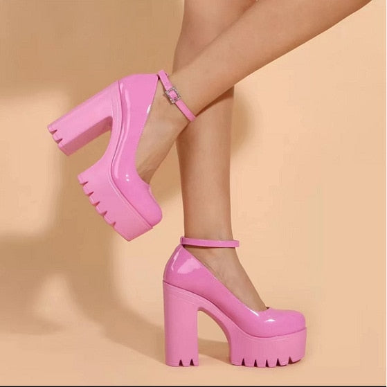Funki Findz | Shoes | Women's High Platform Buckle Strap Shoes