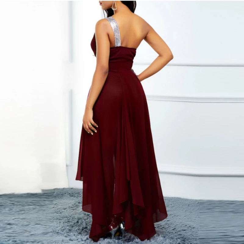 Funki Findz | Dresses | Women's One Shoulder Chic Party Dress