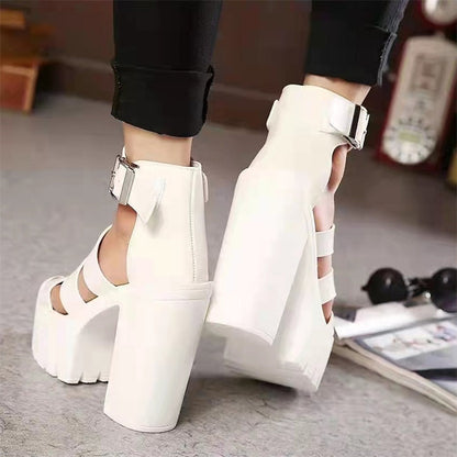 Funki Findz | Shoes | Women's Gothic Platform Gladiator Sandals