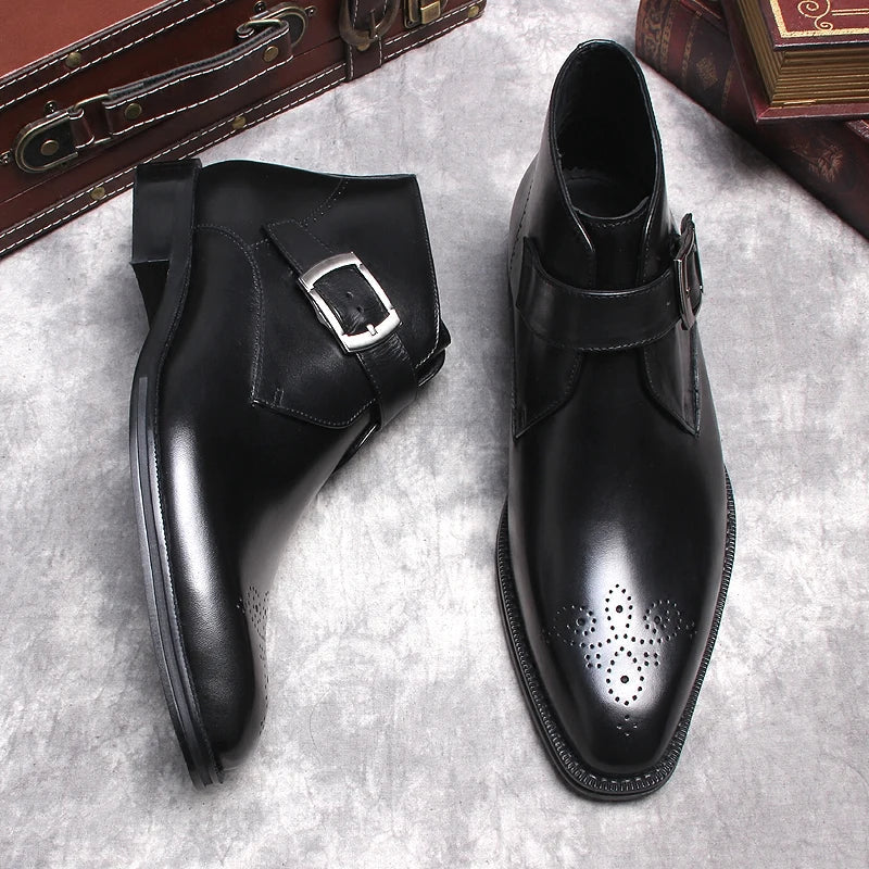 Funki Findz | Boots | Men's Luxury Genuine Leather Ankle Boots