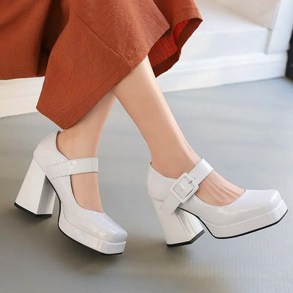 Funki Findz | Shoes | Women's Gothic Mary Jane Patent Heels