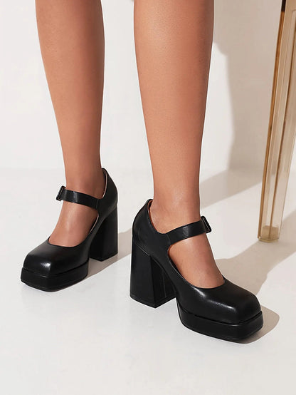 Funki Findz | Shoes | Women's Chunky Heel Platform Mary Janes