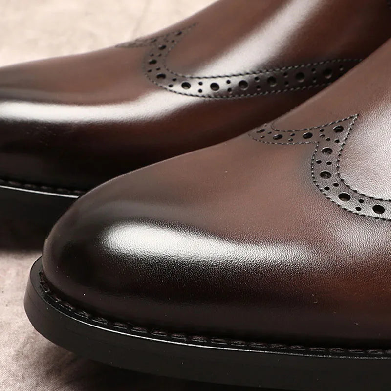 Funki Findz | Boots | Men's Leather Formal Dress Ankle Boots
