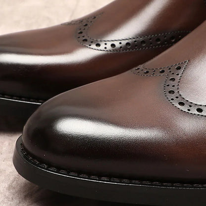 Funki Findz | Boots | Men's Leather Formal Dress Ankle Boots