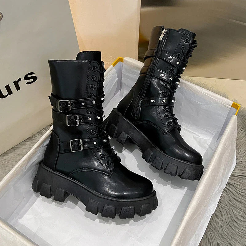 Funki Findz | Boots | Women's Gothic Platform Combat Boots