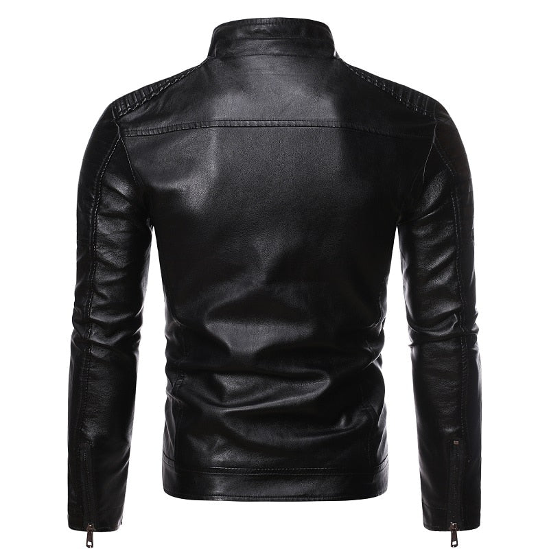 Funki Findz | Jackets | Men's Motorcycle Faux Leather Jacket