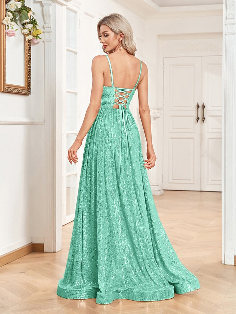 Funki Findz | Dresses | Women's Luxury Strappy Evening Dress