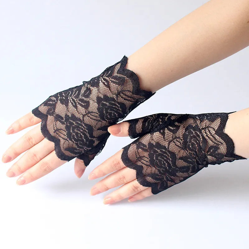Funki Findz | Gloves | Women's Gothic Lace Fingerless Gloves