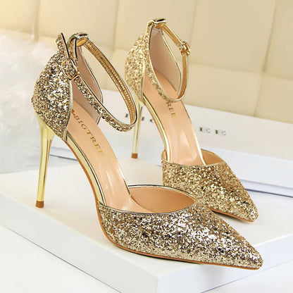 Funki Findz | Shoes | Women's Sparkly Glitter Wedding Sandals