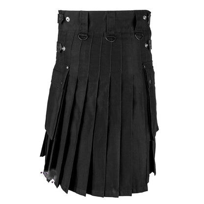Funki Findz | Skirts | Men's Gothic Punk Pleated Cargo Utility Kilts