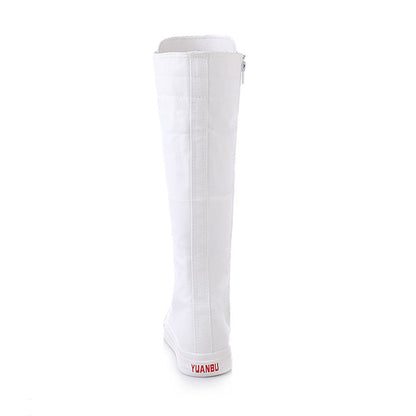 Funki Findz | Boots | Women's Lace Up Canvas Knee High Boots