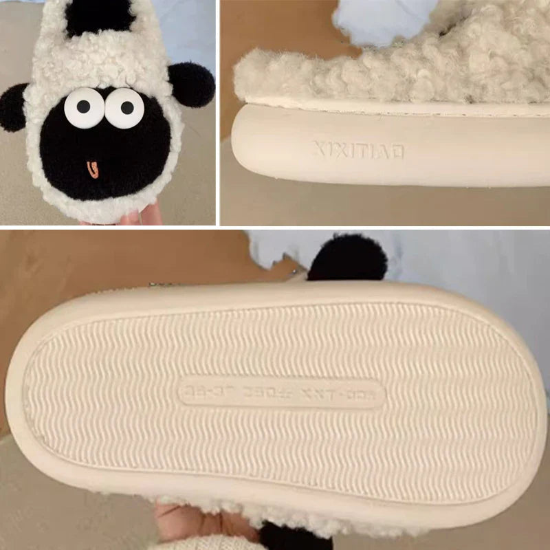Funki Findz | Shoes | Women's Cute Little Sheep Cotton Slippers