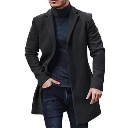 Funki Findz | Jackets | Men's Mid Thigh Lightweight Woolen Coat