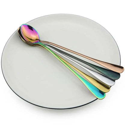 Funki Findz | Spoons | Long Handled Dessert Spoons | 4 Pcs
