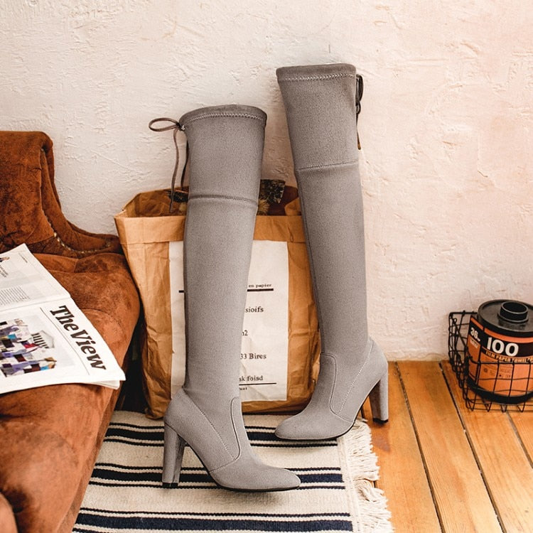 Funki Findz | Boots | Women's Over-the-Knee High Chelsea Boot