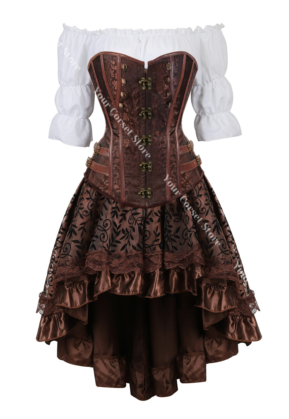 Funki Findz | Dresses | Women's Steampunk Top Corset Skirt Set