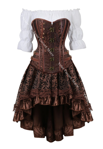 Funki Findz | Dresses | Women's Steampunk Top Corset Skirt Set