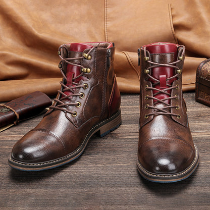 Funki Findz | Boots | Men's Leather Dress Boot | Retro Ankle Boot