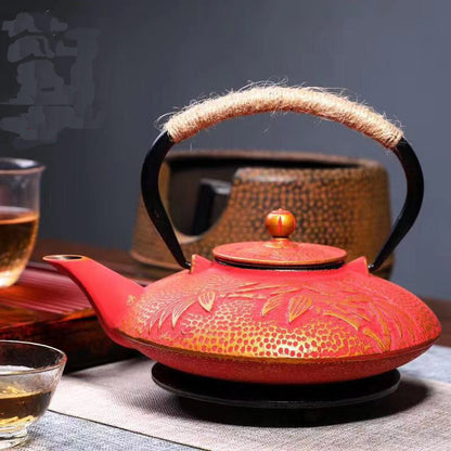 Funki Findz | Teapots | Cherry Blossoms Cast Iron Tea Kettle