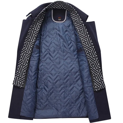 Funki Findz | Jackets | Men's Winter Woolen Long Trench Coat