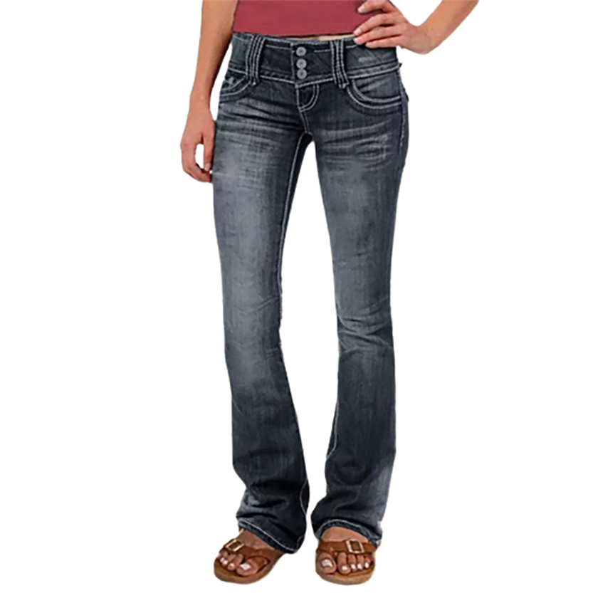 Funki Findz | Pants | Women's Ripped Low Rise Bootcut Jeans